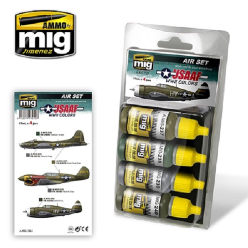 Ammo Mig A.MIG7212 USAAF WWII colours Acrylic Paint Set